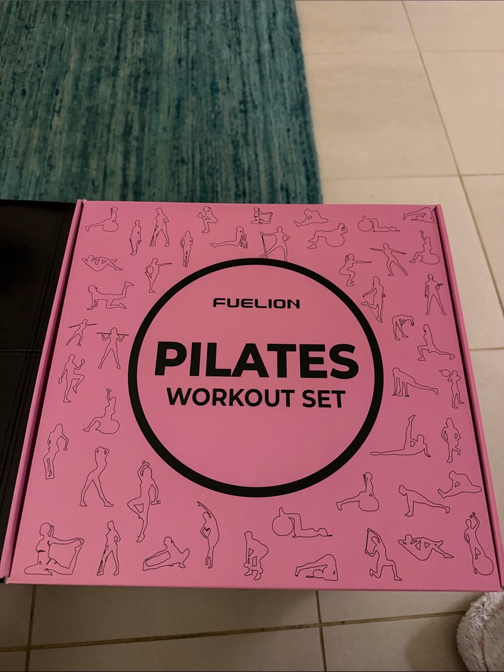 Pink Pilates Ring & Resistance Band Set